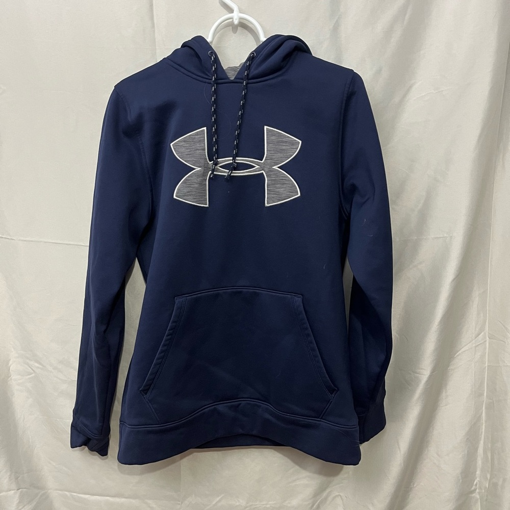 Under Armour Mens Blue Hooded Sweatshirt small